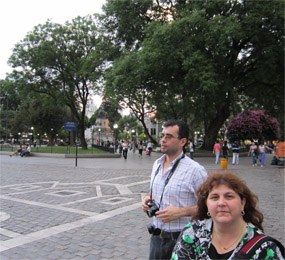 ADNTIIC 2011 :: Argentina, Córdoba City :: San Martin square :: Professors Leda and Sergio 